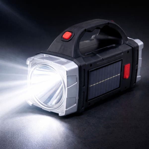 LED-solarlampe genopladelig 2400 mAh Micro USB HB 1678 6