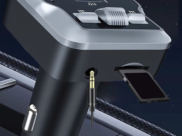 FM-sändare Bluetooth 5.3 för bil med USB-C PD 30W och 3,1A