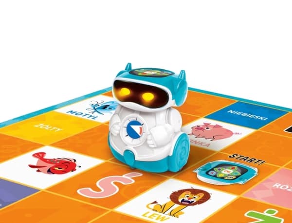 Programmeringsrobot til børn 4–6 år DOC med spilleplade og kort