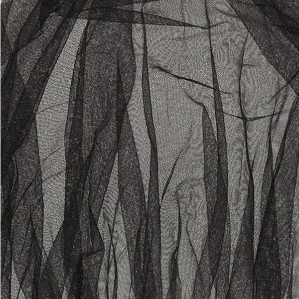 Myggenet til barnevogn universelt 140 cm elastik sort polyester Black