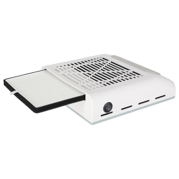Neglestøvsuger 80W til manicure/pedicure med kassettefilter uden pose White