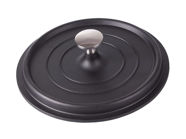 Kasserolle med låg støbt aluminium 2,2 l non-stick sort