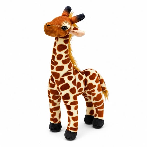 Mjukisdjur giraff 30 cm kramdjur brun/beige
