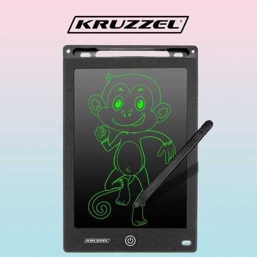 Tegnetablet LCD 8,5 tommer med stylus, sort, til børn 3+ CR2025