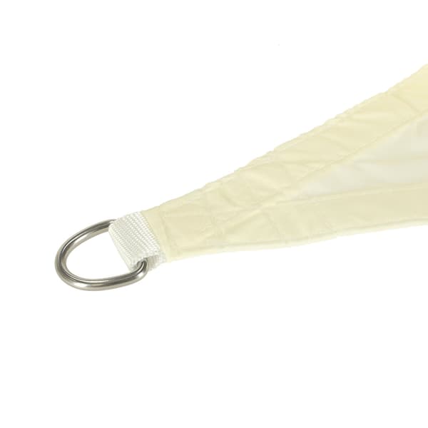 Solskyddsduk triangulär 4x4x4 m beige PU Oxford UV/vattentålig Beige