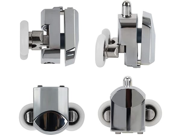 Suihkuovipyöräsarja 23 mm 4–6 mm lasille, 8 osaa, laakeroitu