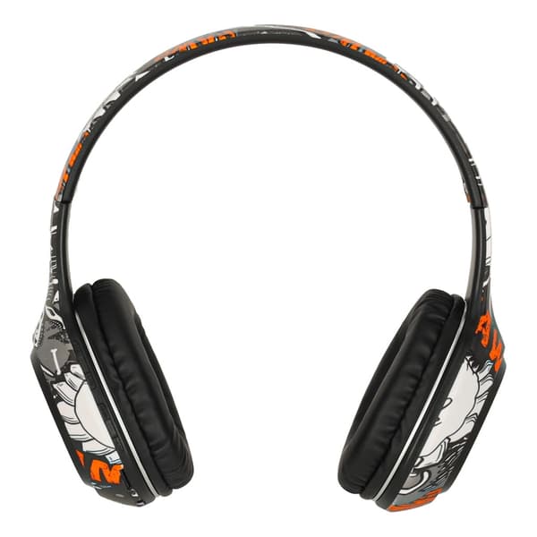 Trådlösa over-ear hörlurar Bluetooth 3,5 mm RGB-belysning svart