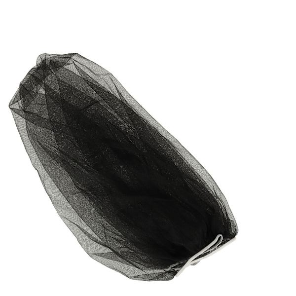 Myggenet til barnevogn universelt 140 cm elastik sort polyester Black