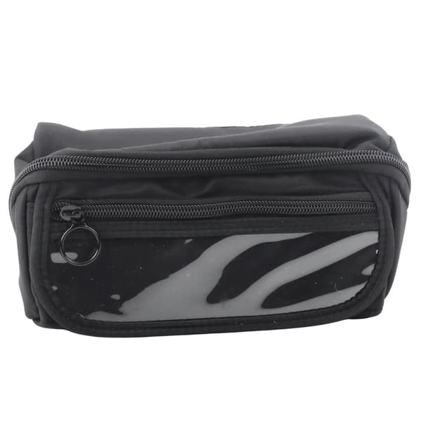 Pennfodral vikbart plast 20x10x8 cm med transparent ficka