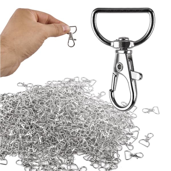 Karbinhake fiskmodell svängbar silver 3,7 cm 500-pack