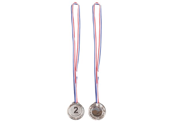 Sølvmedalje i zinklegering, 1-pak
