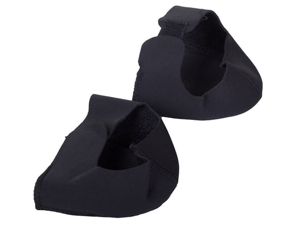 Hælindlæg med silikonebund og neopren, sort 9x9 cm, 2-pak