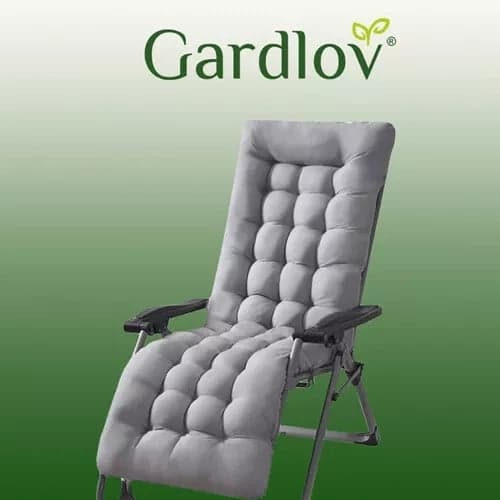 Siddepude loungesofa 173x50x5 cm bomuld med perleskum, stropper