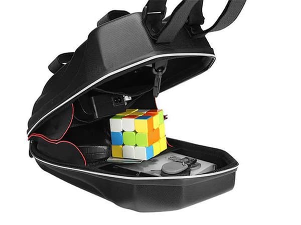 Styrtaske til elscooter 5L vandafvisende EVA/PU med refleks, sort