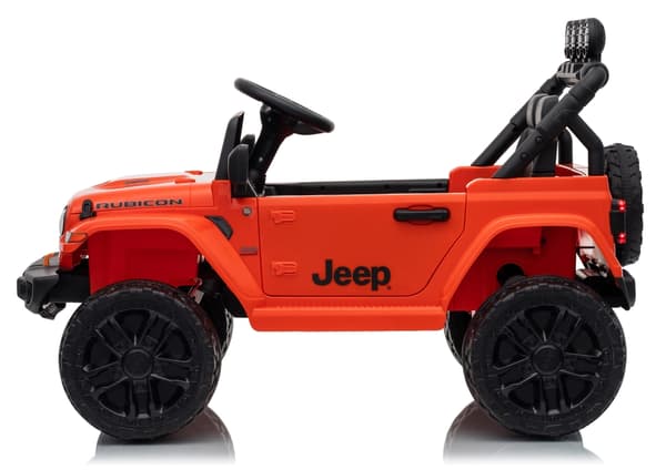 Batteridriven leksaksbil Jeep Rubicon för barn orange