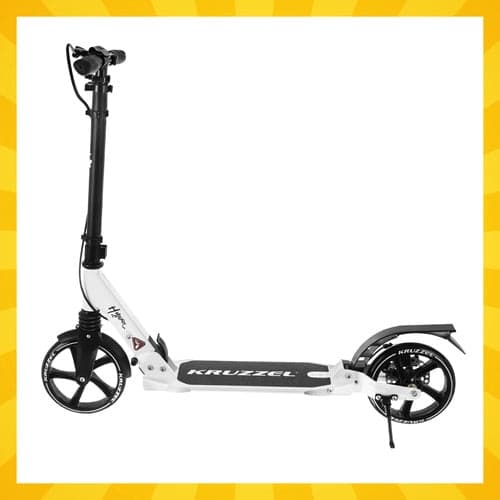 Foldbar scooter 20 cm gummihjul ABEC-9 skivebremse+fodbremse 10+