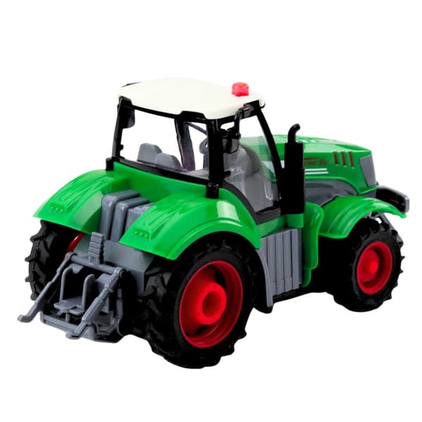 Fjernstyret traktor 1:24 med lys, 500 mAh batteri og USB-ladning