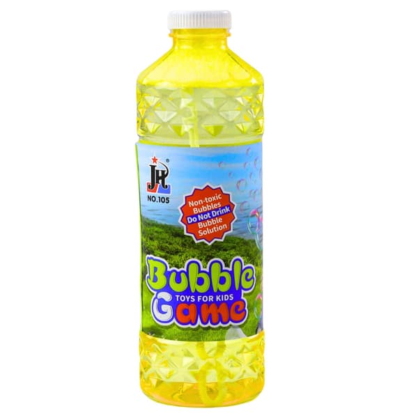 Bubbelvätska 1000 ml med bubbelstav för stora och små bubblor