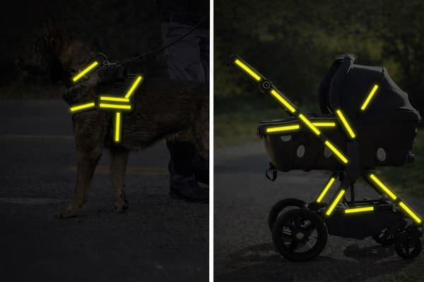 Självhäftande reflextejp 1 cm x 8 m för cykel/bil