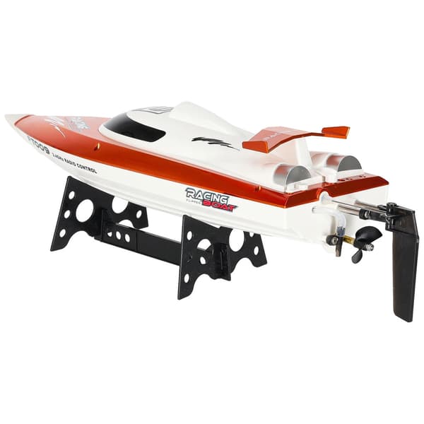 Fjernstyret båd FT009 30 km/h 2.4GHz 150 m rækkevidde orange