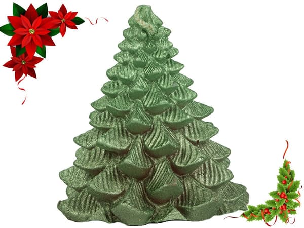 Julgransformat ljus 8 cm blandade färger brinntid 6 h