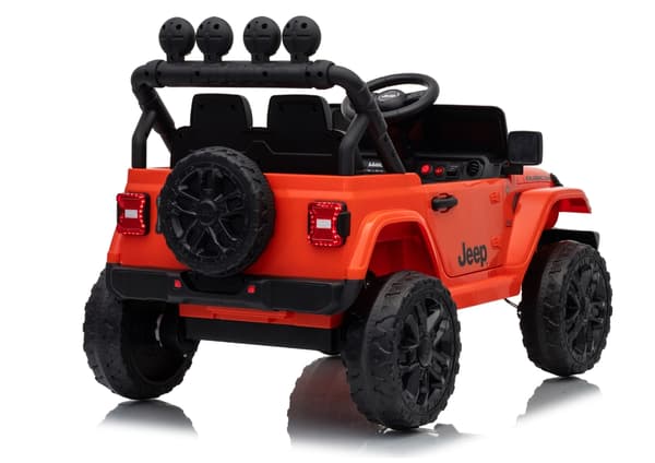 Batteridriven leksaksbil Jeep Rubicon för barn orange