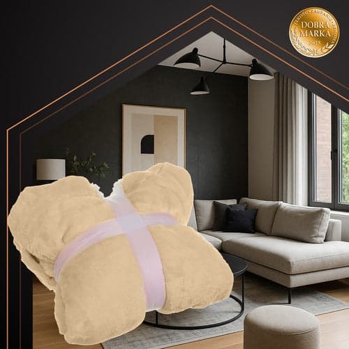 Frakke beige XXL, 100% polyester