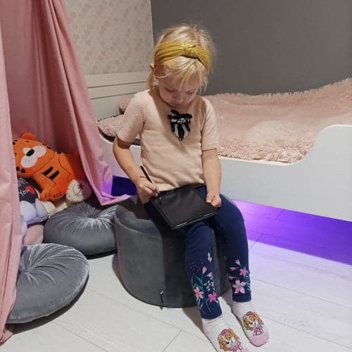 Tegnetablet LCD 8,5 tommer med stylus, sort, til børn 3+ CR2025