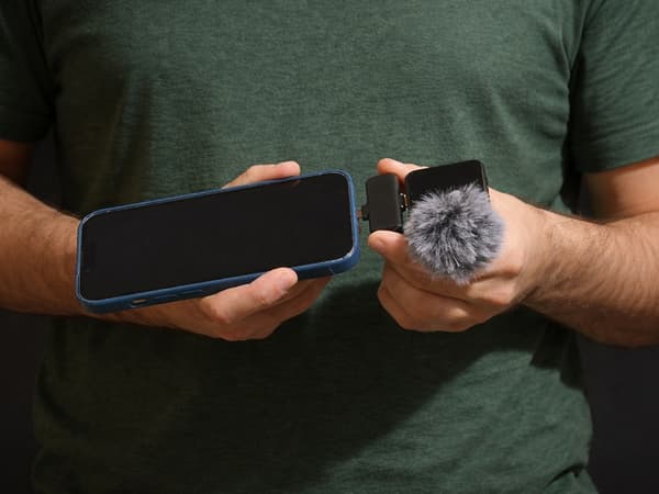 Trådløst mikrofonset til mobil 2 lavalier USB-C/Lightning 2,4 GHz