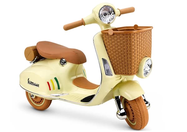Batteriscooter Vespa XW-03 beige, kompakt elscooter til bykørsel