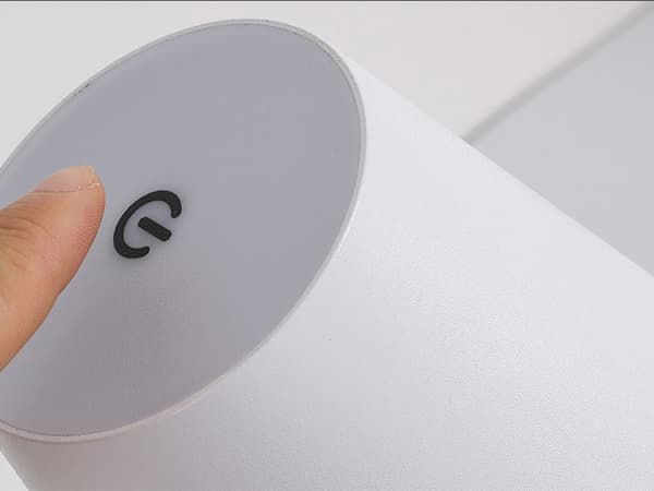 Sengebordslampe LED touch dæmpbar 3 lysindstillinger hvid 38 cm USB-C