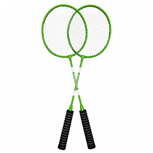 Badmintonset 2 racketar + 3 plastshuttlecocks med bärväska