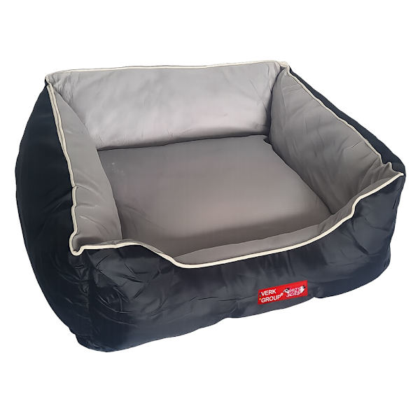 Hundbädd rektangulär med avtagbart överdrag, velour 55x65 cm