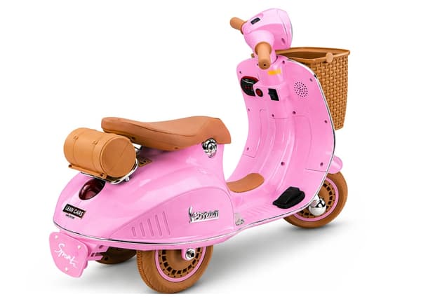 Batteridriven scooter Vespa XW-03 rosa, lättviktsmodell