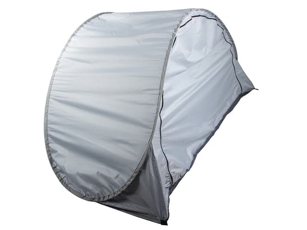 Strandtält UV-skydd automatisk uppfällning 195x120x95 cm grå