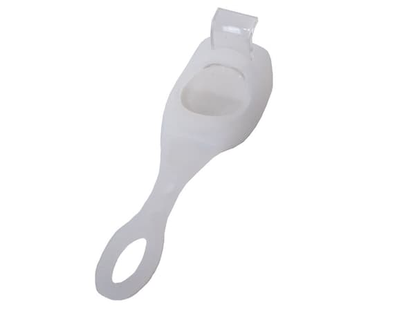 Cykellampor i silikon 2-pack med 3 lägen, vit, batterier ingår