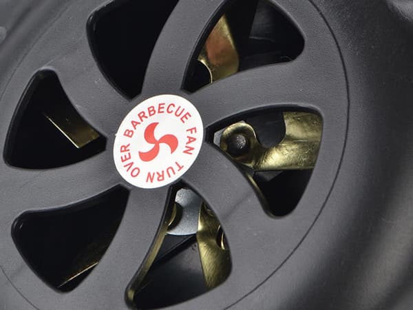 Handvevad blåsbälg för grill/eldstad värmetålig plast 29,5 cm