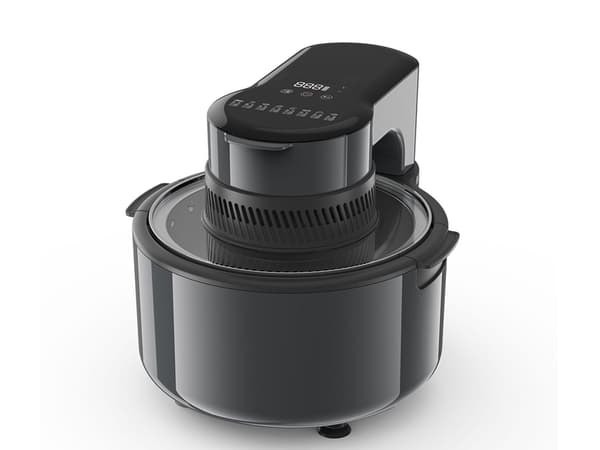 Öljytön airfryer 5 l 1200 W musta LCD-touch ja ikkuna