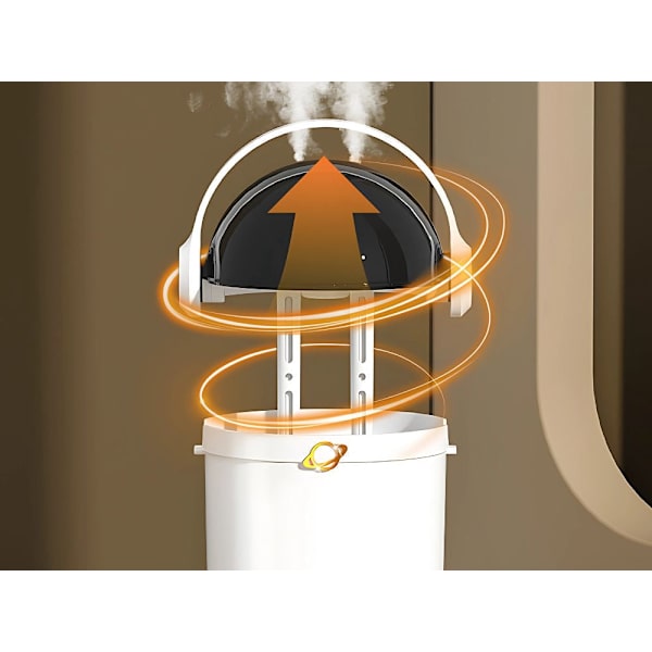 Luftfuktare 2 l med dubbla munstycken aromaterapi LED, USB vit