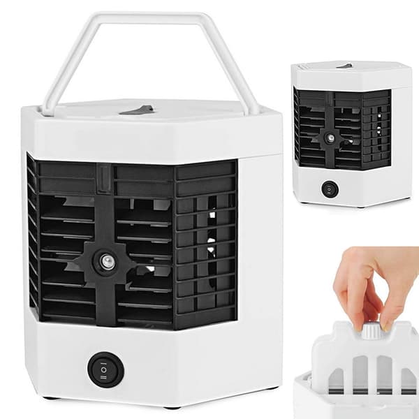 Mini luftkonditionering 2-i-1 USB med luftfuktare 8 W