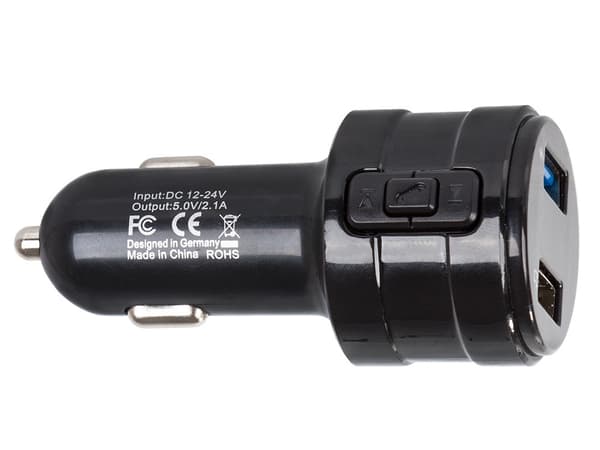 FM-sender Bluetooth til bil med handsfree MP3 og 2x USB 12-24V