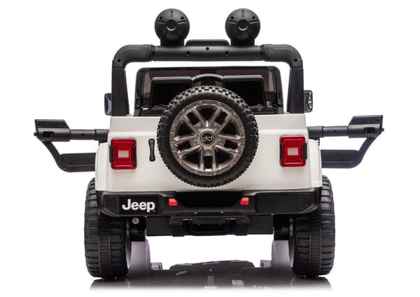 Batteridriven leksaksbil Jeep Rubicon 4x4 24V 4x200W vit