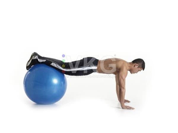 Jumppapallo 65 cm PVC pumppu sininen