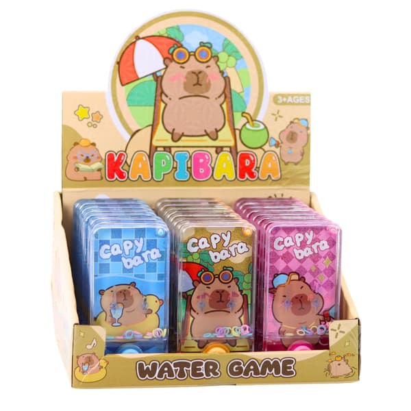 Vattenlek ringkastning capybara 24-pack, färg slumpmässig