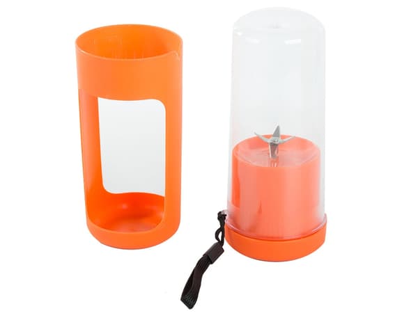Bærbar USB-blender 450 ml 20 W orange med knive i rustfrit stål