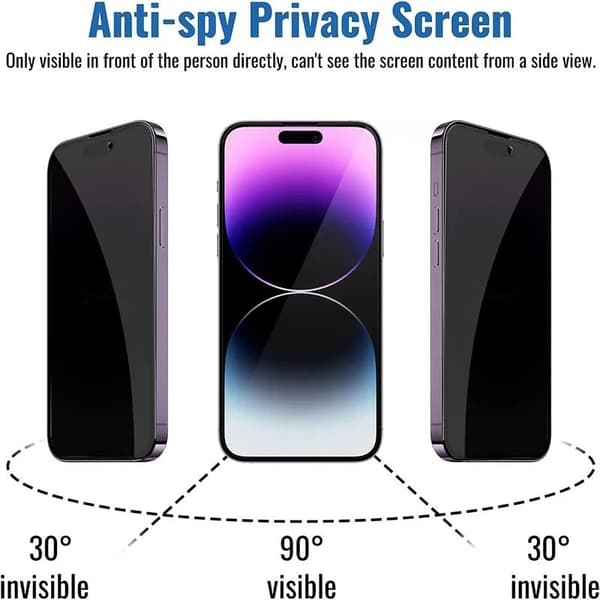 2-pack iPhone 13 Privacy Screen Protector - Privacy and