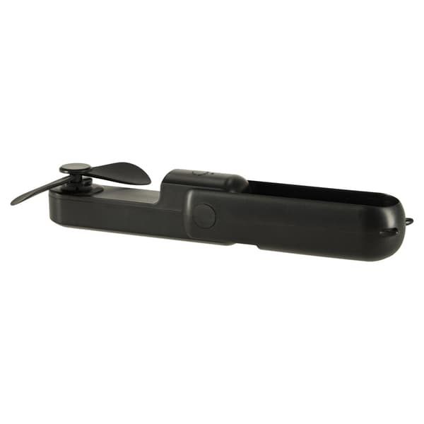 Mini USB-tuuletin 2-in-1 käsi/pöytä 1200mAh USB-C musta Black
