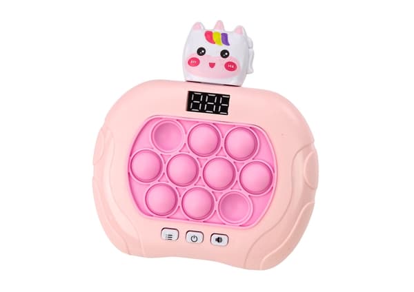 Pop-it refleksspil Unicorn rosa med lys og lyd, 3+ år