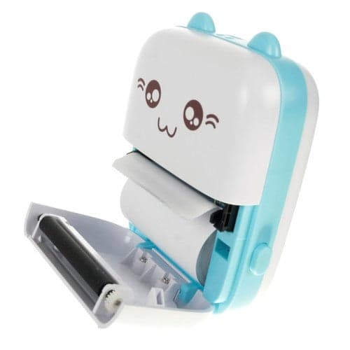 Bærbar mini fotoprinter termisk Bluetooth til mobil/tablet, 11 ruller