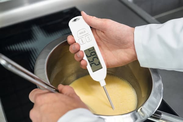 Digital kökstermometer stektermometer -50 till 300°C vit 25 cm